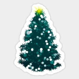 Christmas Tree Lights Sticker